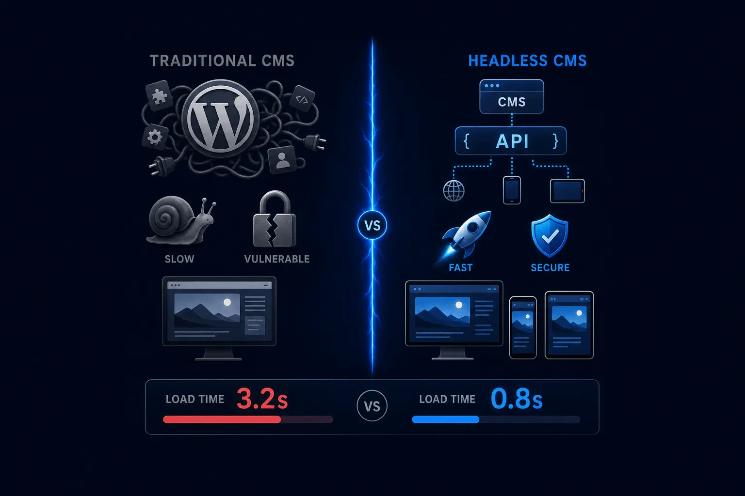 Headless CMS vs. Traditional CMS: What Actually Changes for You
