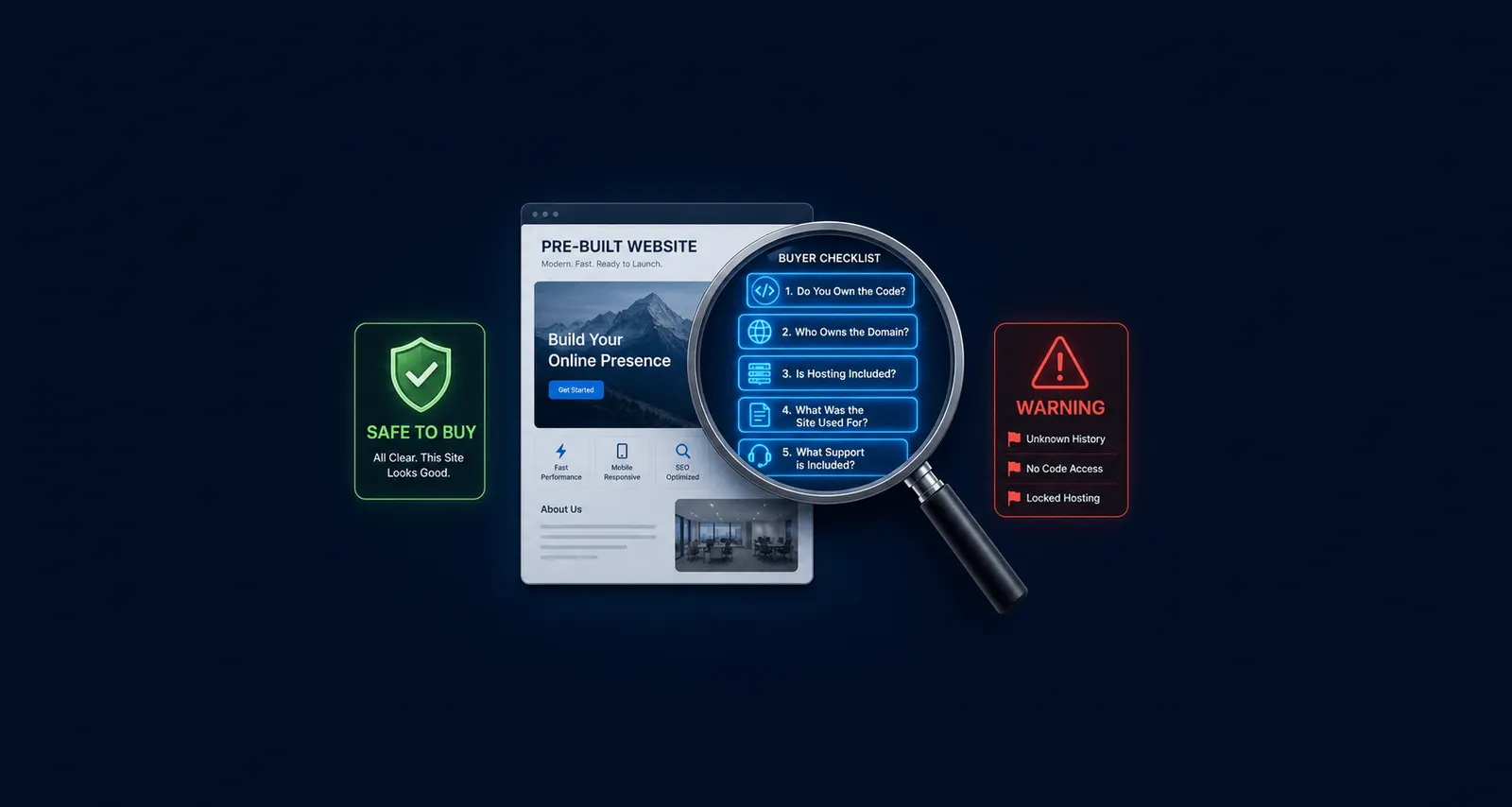 How to Buy a Pre-Built Website Without the Problems